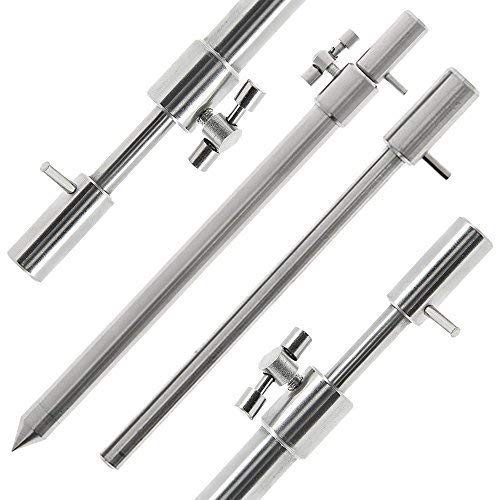 2 x NGT Carp Fishing Large 50-90cm Stainless Steel Extendable Bank Sticks