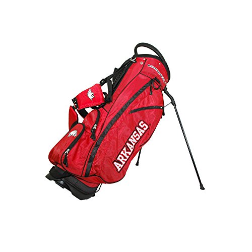 Team Golf Ncaa Arkansas Razorbacks Fairway Golf Stand Bag, Lightweight, 14-Way Top, Spring Action Stand, Insulated Cooler Pocket