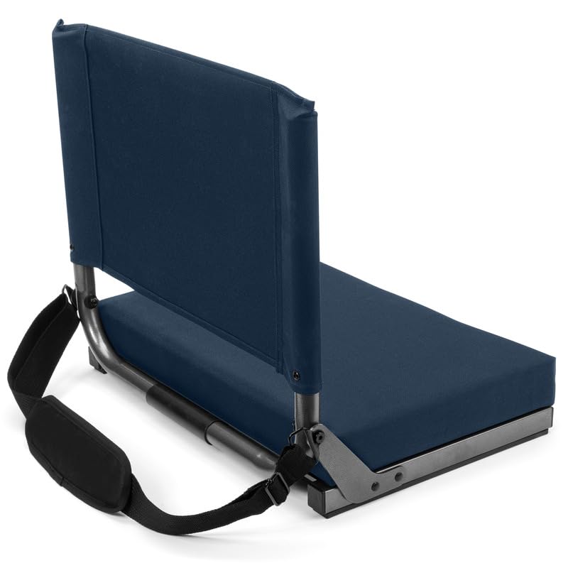 Cascade Mountain Tech Deluxe Stadium Seat, One Size, Navy Blue Ultra Padded