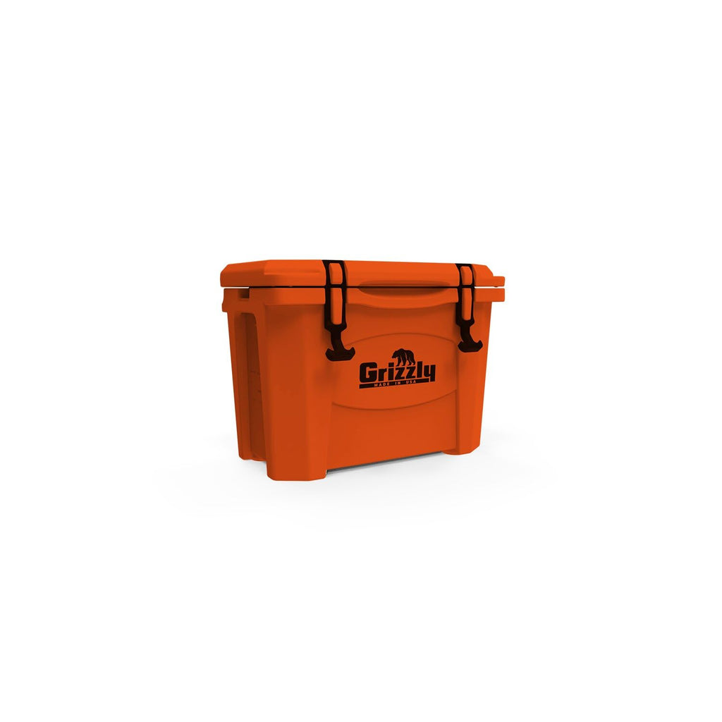 Grizzly 15 Cooler | 15 Qt Ice Chest Durable Rotomolded Insulated | Made In Usa | Warranty For Life | For Beach Boat Camping Fish
