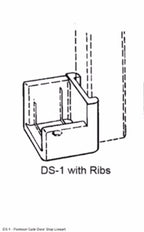 T-H Marine Ds-1R-Dp Pontoon Door Stop - Right Hinge,Gray