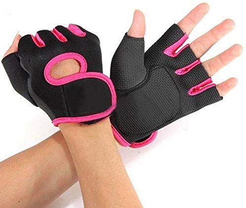 Gym & Fitness Gloves Free Size (Pink)
