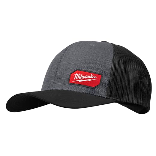 Milwaukee Electric - Gridiron. Snapback Trucker HAT - Gray