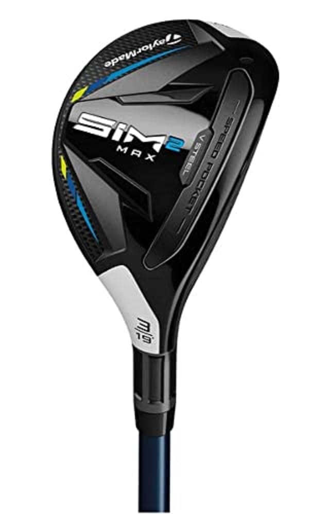 Taylormade Sim 2 Max Rescue Mens Right Hand Graphite Regular Rescue 3-19 Degree, Black/White