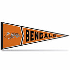 Rico Industries Nfl Football Cincinnati Bengals Retro - Alt 12'' X 30'' Felt Wall D  Cor Pennant - Great For Home/Bed Room/Man C