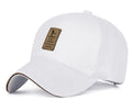 Alexvyan White Cotton Men Sun Visor Cap Baseball Adjustable Sport Summer Cap For Golf Tennis Cricket Cycling Running Gym Cap Su