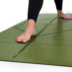 Liforme Travel Yoga Mat - Free Yoga Bag, Patented Alignment System, Warrior-Like Grip, Non-Slip, Eco-Friendly And Biodegradable,