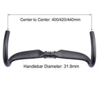 Road Bike Handlebars Alfa Pasca Carbon Handlebars Road Bike Drop Bars Racing Bicycle Handlebars Lightweight 31.8 Black Ud Matte