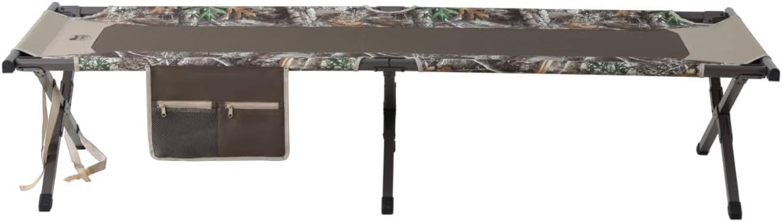 Timber Ridge Folding Cot, Support Up To 300 Lbs, Camo/Tan