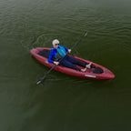 Pelican Seek 100X - Recreational Sit on top Kayak - Garnet - Lightweight Smart Design - Adjustable Ergoform Seating System - 10