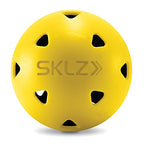 Sklz Limited-Flight Practice Impact Golf Balls, 12 Pack,Yellow