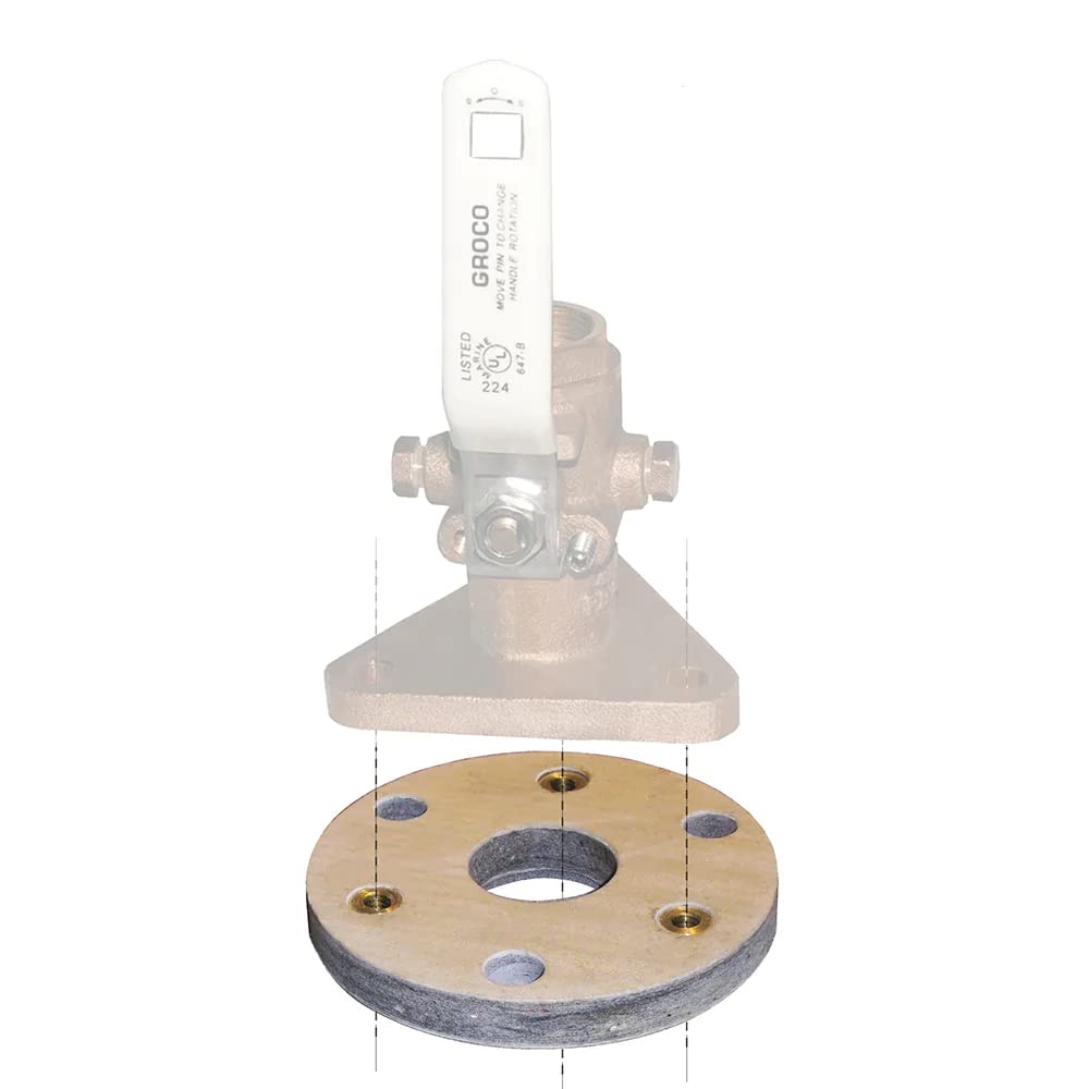 Groco Backing Block F/2'' & 2-1/2'' Seacocks