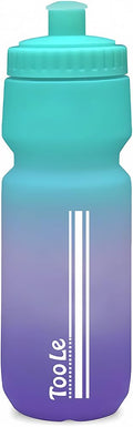 24oz Bike Water Bottle, Cycling Squeeze Water Bottle Leakproof BPA Free with Capacity Scale w/Pull Top Lid, Reusable, for Bicycl
