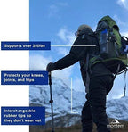 Montem Ultra Strong Trekking Poles, Black (Matte) , One Pair