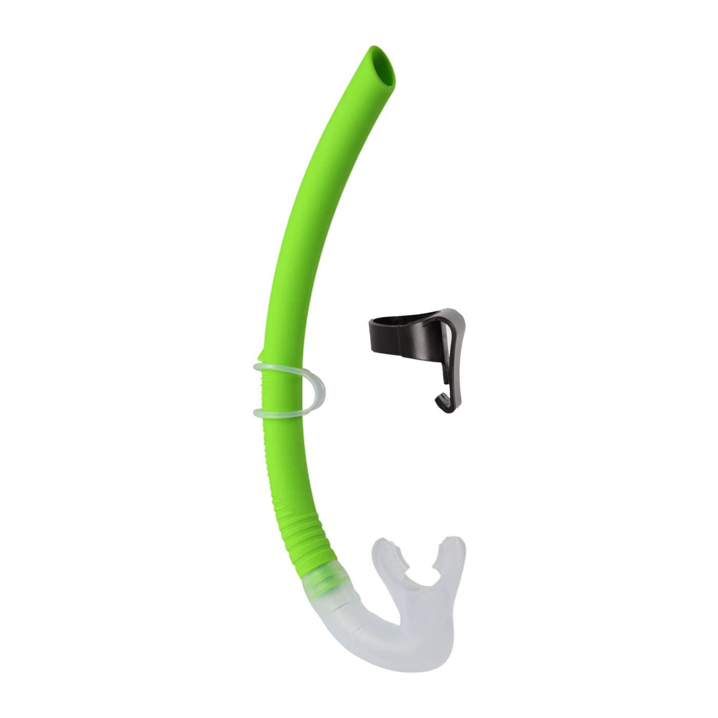 Silicone Snorkel for Diving,Diving Fishing and Underwater Hockey or Snorkeling (Cyan)