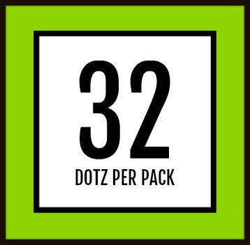 Golfdotz  Hemp Leaf Design  Golf Ball Markers  Golf Accessories  Golf Ball Customizers  32 Count