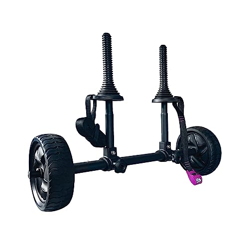 ASMSW Kayak Cart Canoe Boat Trolley Carrier Heavy Duty - Beach Wheels Transport Good Helper Get Tie-Down Strap Free (H)