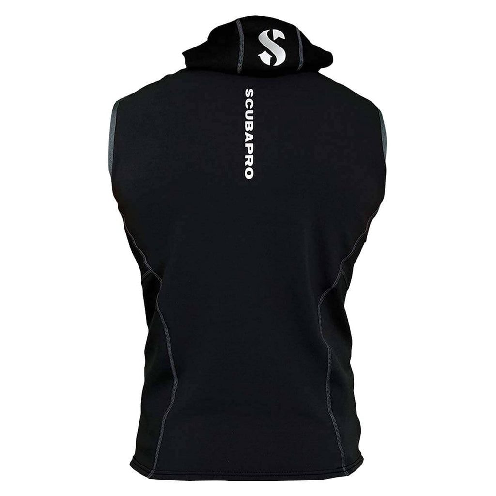 Scubapro Mens 1Mm Hybrid Hooded Diving Vest, 3X-Large, Black