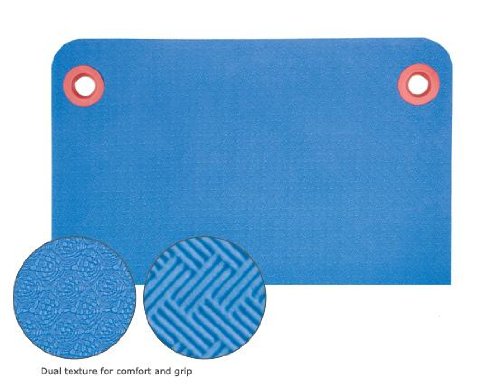 Ecowise Deluxe Workout / Fitness Mat W/Eyelets, 5/8'' X 23'' X 72'' - Blue Dhalia