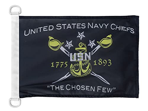 AZ FLAG - United States Navy Chief Flag - 45x30cm - United States Navy Chief Special Boat and Outdoor Blocked Mesh Nautical Flag