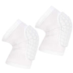 Pisiqi Compression Collision Avoidance Knee Sleeve, 2 Sleeves, White, S