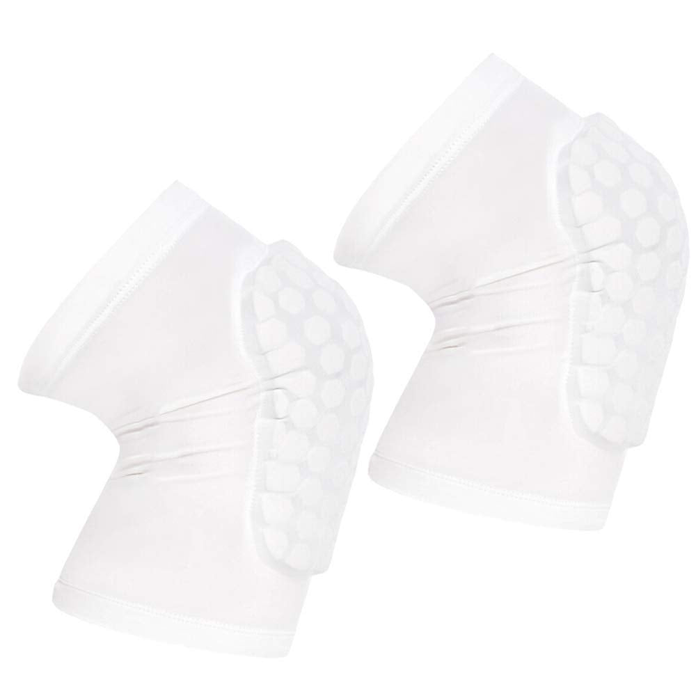Pisiqi Compression Collision Avoidance Knee Sleeve, 2 Sleeves, White, S