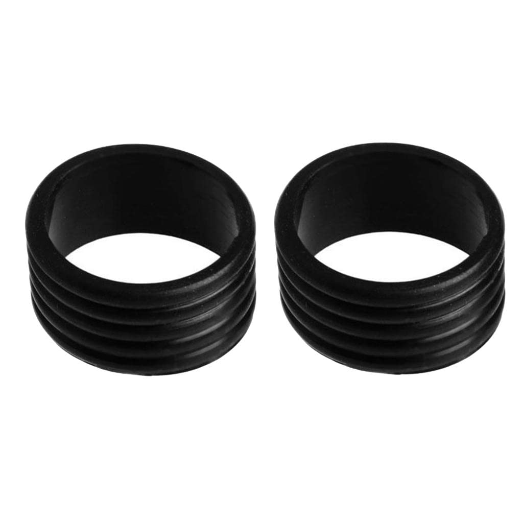 Ecomistiq 2Pcs Silicone Tennis Racket Grip Ring Racquet Handle Overgrip Loop Black| Grips| | & Sports |Sporting Goods