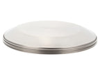 Tableware Set - Ultralight, Stainless Steel Camping Cookware Set - Durable Kitchenware Set With Plate, Dish, Bowls & Mesh Bag -