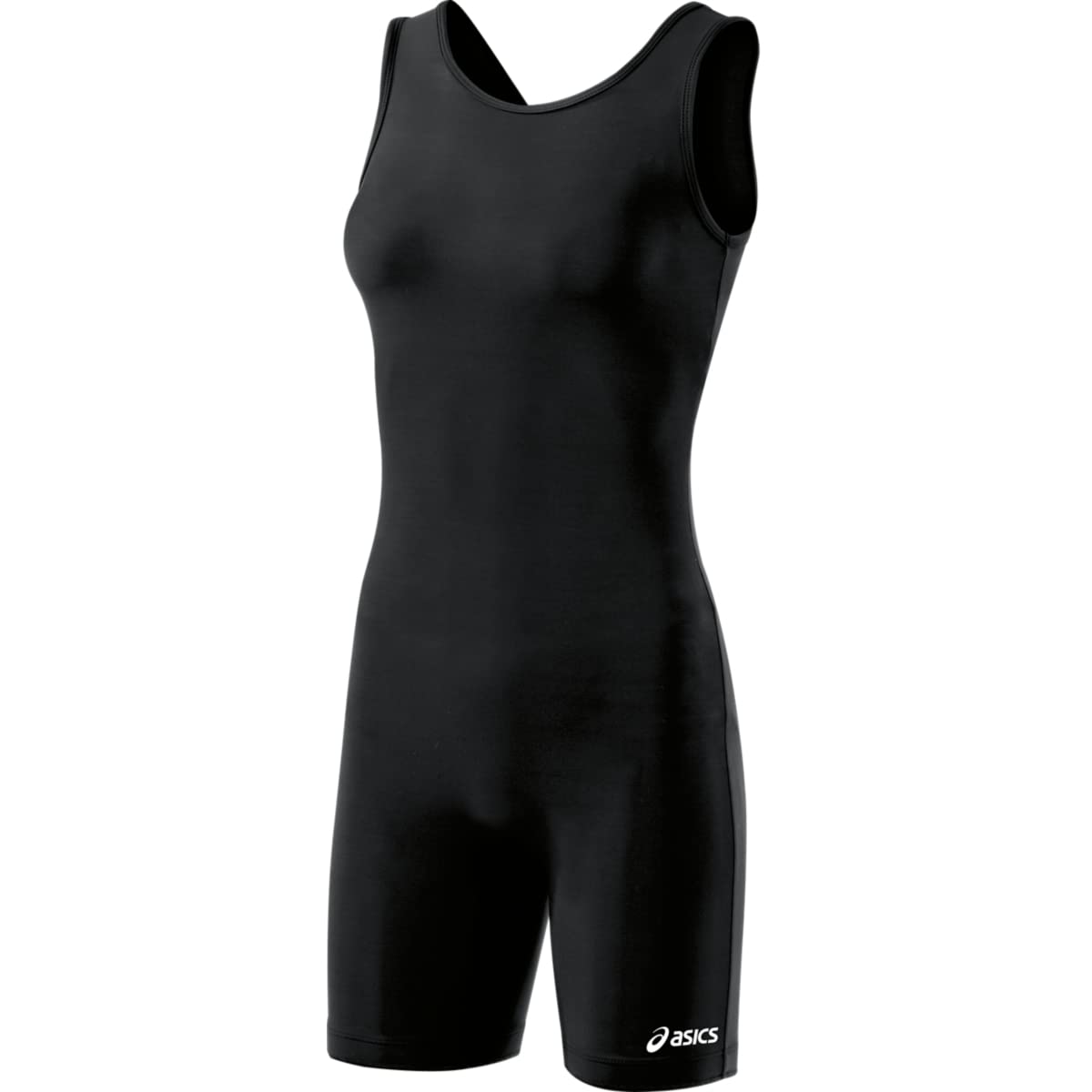 ASICS Women's Solid Modified Wrestling Singlet, Black, Medium