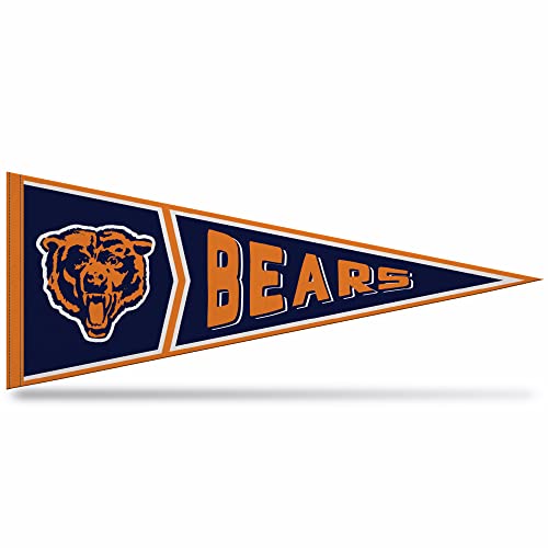 Rico Industries Nfl Football Chicago Bears Retro - Alt 12'' X 30'' Felt Wall D  Cor Pennant - Great For Home/Bed Room/Man Cave D