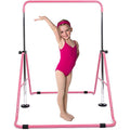 Dobests Foldable Gymnastics Bars For Home Gymnastic Equipment For Kids Adjustable Junior Training Bars For 3-7 Years Old Childre