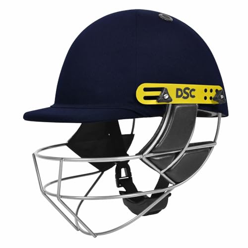 Dsc Combat Cricket Helmet For Mens, Color : Nvay, Size : Medium, Navy
