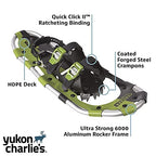 Yukon Charlie'S Sherpa Snowshoe Kit, 8-Inch X 21-Inch, Includes Snowshoes, Trekking Poles And Travel Bag