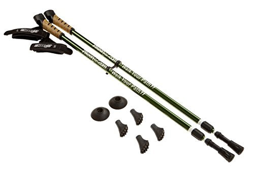 Keenfit Green 2-Piece Fitness Exercise Agility Walking Poles