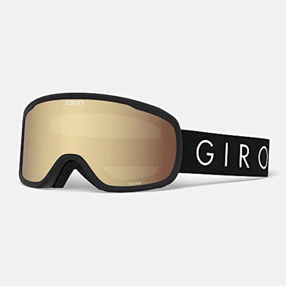 Giro Moxie Ski Goggles - Snowboard Goggles For Women  Youth - Black Core Light Strap With Amber Goldyellow Lenses
