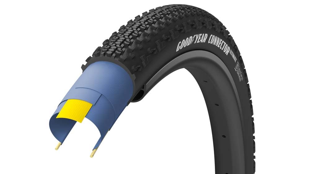 Goodyear Connettore Pneumatico, 700X40C, Pieghevole, Tubeless Pronto, Dynamic:A/T, Ultimate, 120Tpi, Nero Per Bici Unisex Adulto