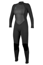 O'Neill Women'S Reactor-2 3/2Mm Back Zip Full Wetsuit, Black/Black, 8T