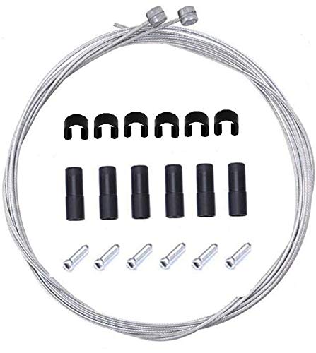 Bluesunshine Bike Bicycle Brake Cable And Housing Set - Basic Brake Cable Replacement Kit For Your Bike, Cable Housing 5Mm (Red)