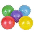 Rhode Island Novelty 5 Inch Knobby Ball Deflated, 10 Assorted Per Order