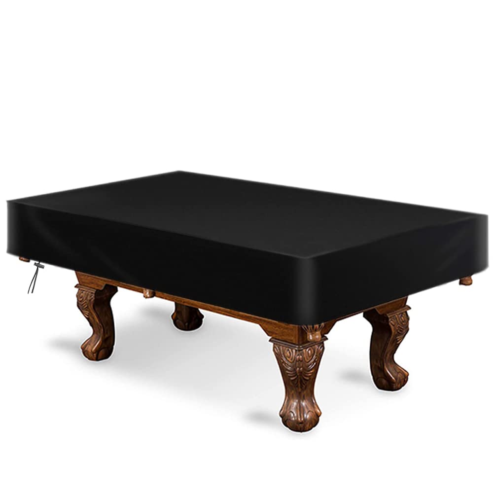 Amberr Billiard Pool Table Cover,Waterproof Cover For Pool Table Snooker Billiard Table 7/8/9 Foot Fitted (9 Foot:112X62X8In)