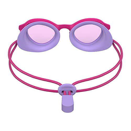 Speedo Unisex-Child Swim Goggles Sunny G Ages 3-8, Pink Yarrow/Vermillion