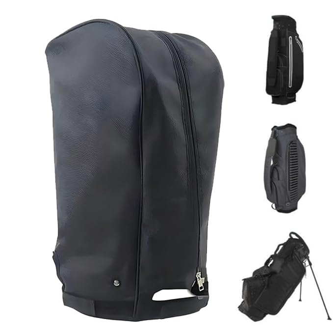 Golf Bag Cover/rain Cover 1680D Nylon Waterproof and dust Cover fits Most 8.5-9 inch Golf Bag/Golf Stand Bag,Golf Accessory Gift