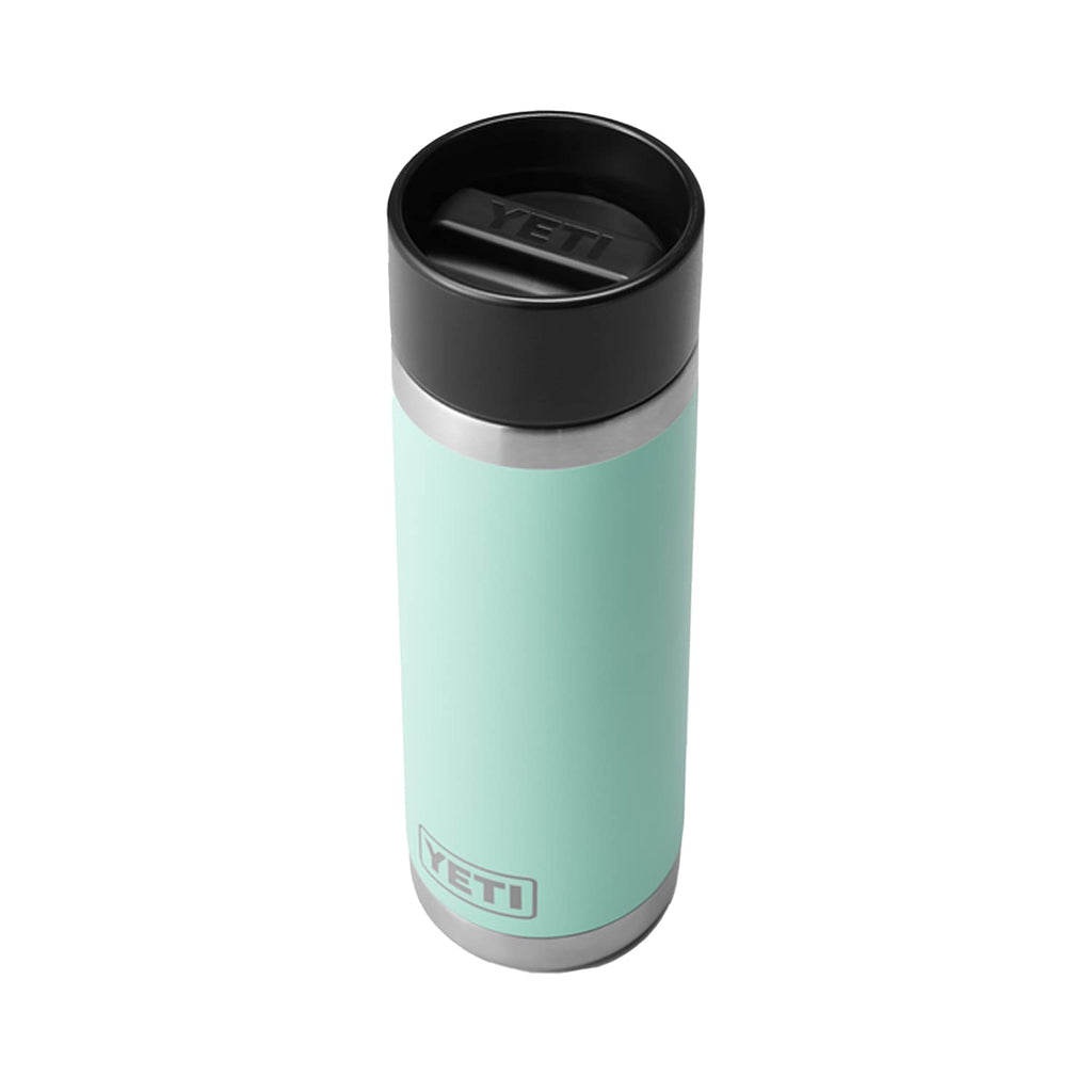 Yeti Rambler 18 Oz Bottle, Stainless Steel, Vacuum Insulated, With Hot Shot Cap, Seafoam