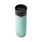 Yeti Rambler 18 Oz Bottle, Stainless Steel, Vacuum Insulated, With Hot Shot Cap, Seafoam