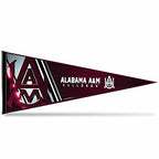 Rico Industries Ncaa Alabama A&M Bulldogs Primary 12'' X 30'' Felt Wall D  Cor Pennant - Great For Home/Bed Room/Man Cave D  Cor