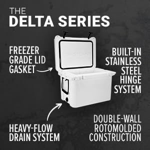 White Delta Series 125 Qt Cooler