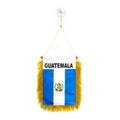 Guatemala mini Banner 6'' x 4'' - Guatemalan PENNANT 15 x 10 cm - mini Banners 4x6 inch suction cup hanger - AZ FLAG