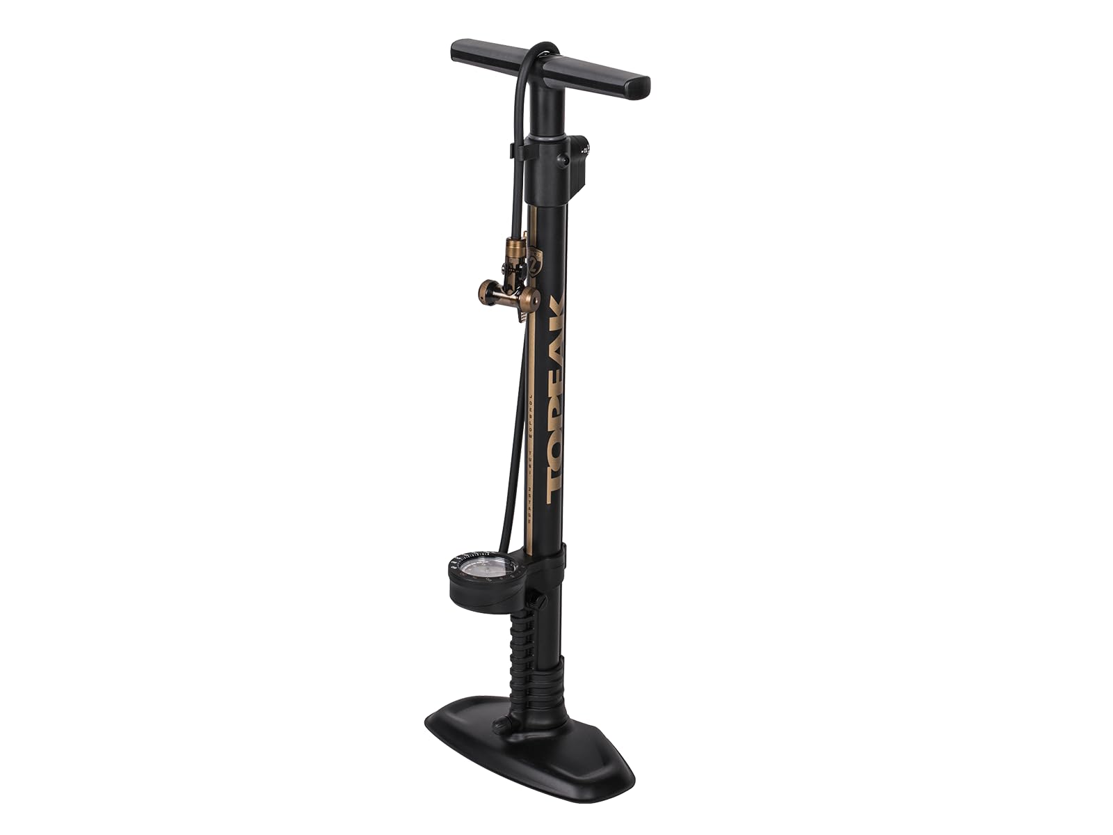 Topeak JoeBlow Tubi 2Stage Bike Pump - High-Pressure & High-Volume Floor Pump with TubiHead for Tubeless & Standard Tires, Dual-