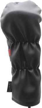 Majek Retro Golf Headcovers Black Red And White Vintage Leather Style 1 3 5 X Driver And Fairway Head Covers Fits 460Cc Drivers