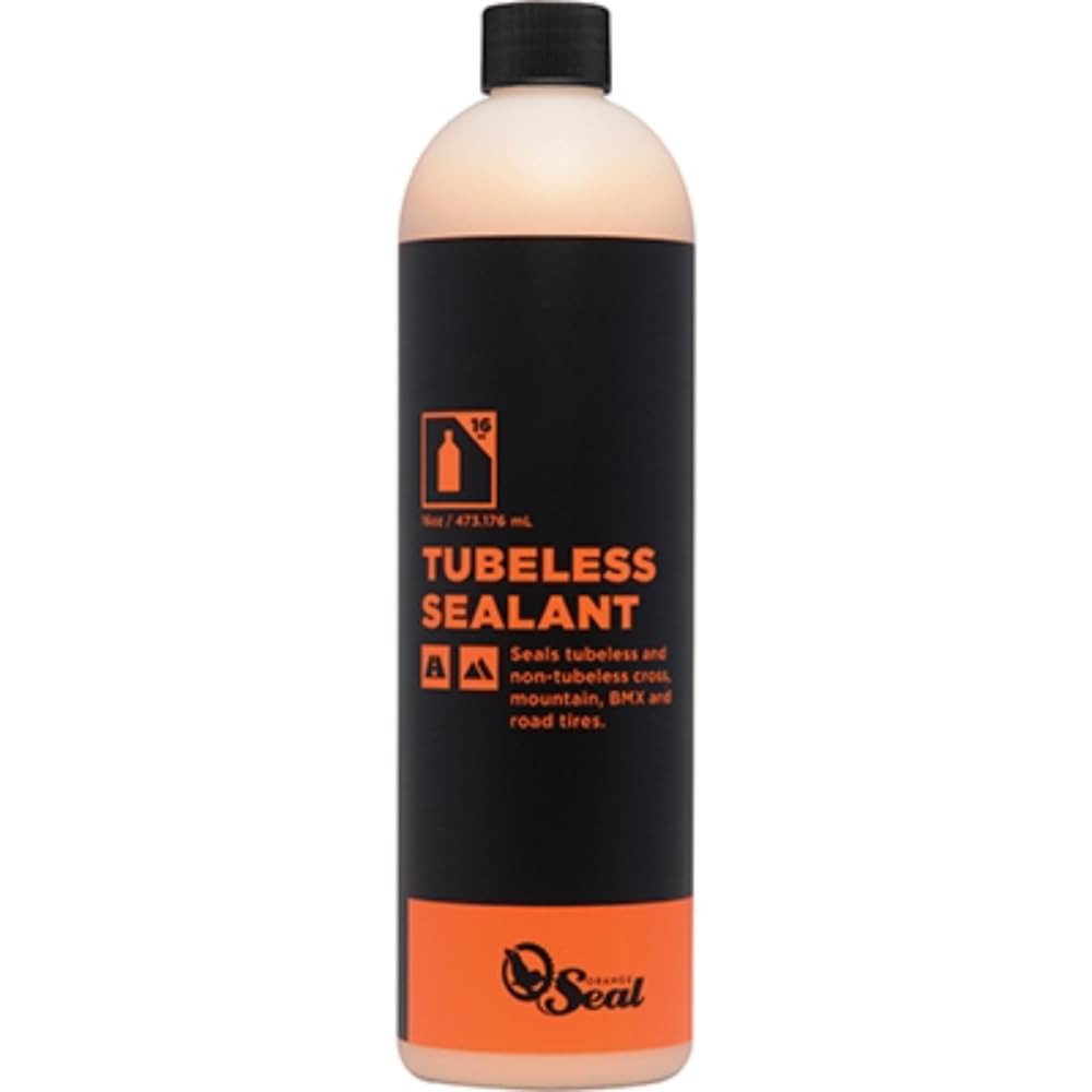 Orange Seal - Regular Formula Tubeless Bike Tire Sealant | Fast Sealing, up to 1/4 Puncture | for MTB, Road, CX and Gravel Bicyc
